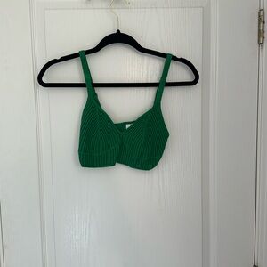 Green bralette top